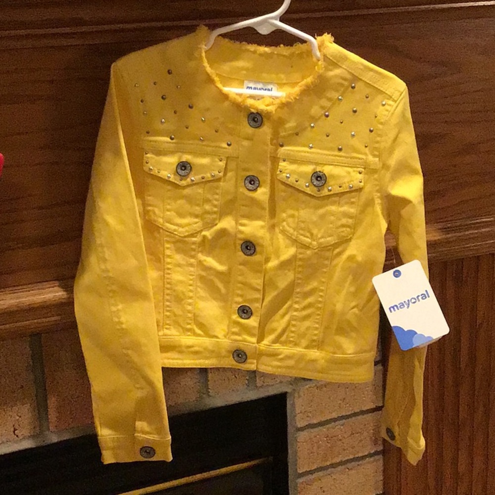 Yellow mayoral girls jacket new